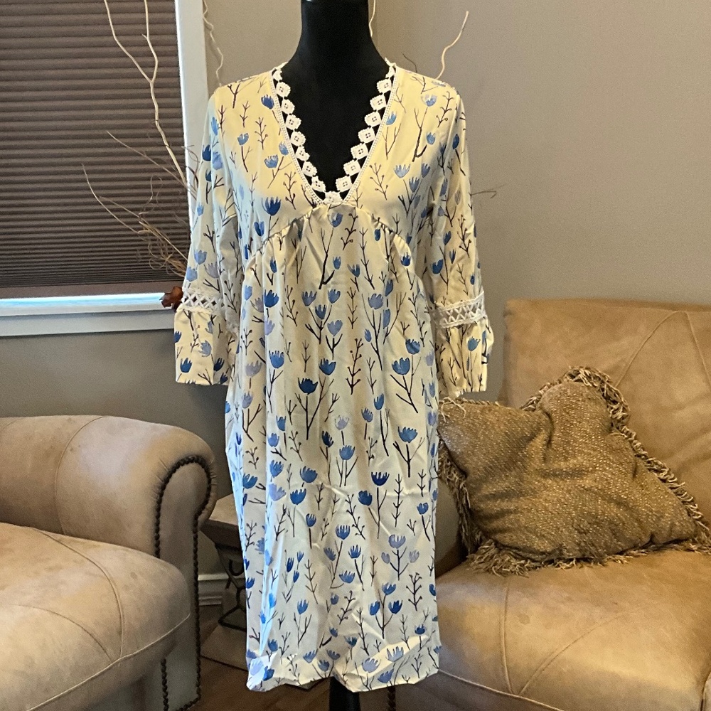 Yellow floral summer Dress